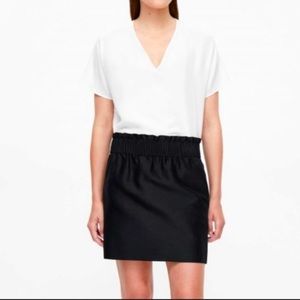 COS black mini skirt size 2